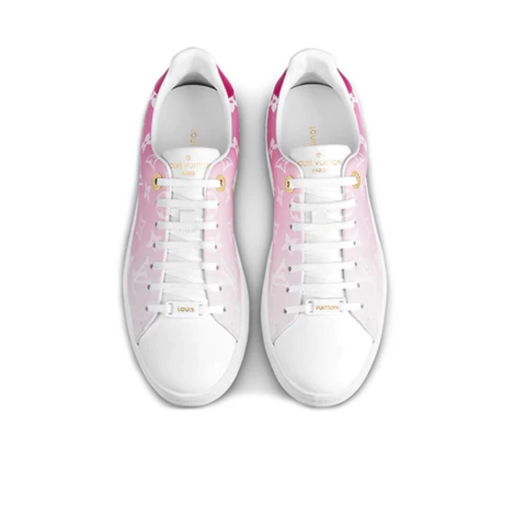 Louis Vuitton Frontrow LV Sneaker Pink white ombré size 38.5
